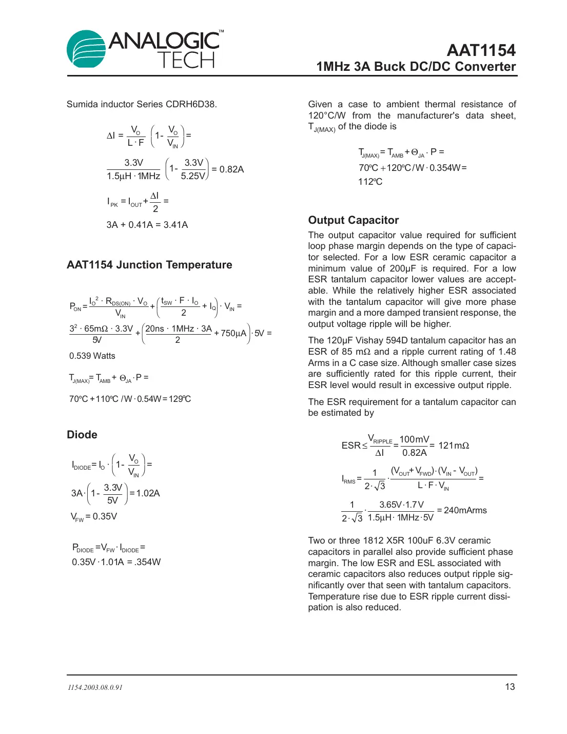 aat1154 Datasheet Page 13