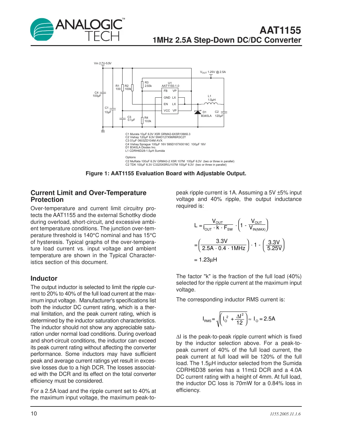 aat1155 Datasheet Page 10