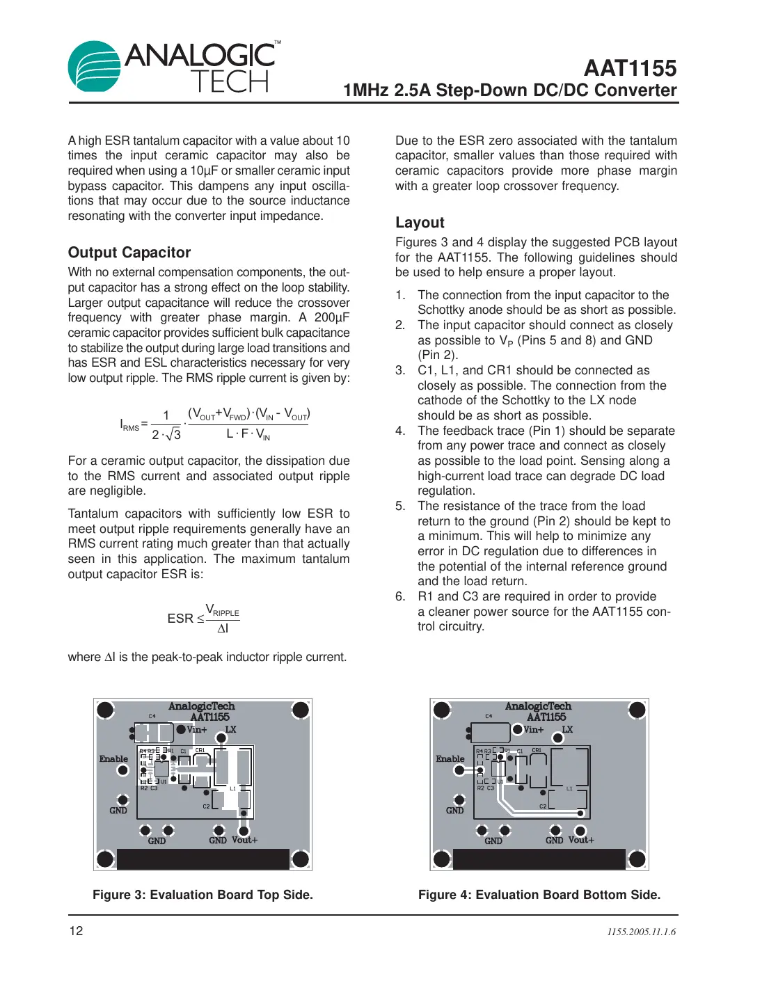aat1155 Datasheet Page 12