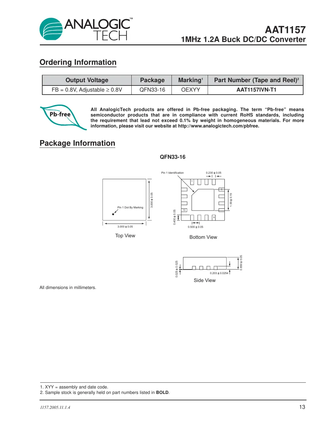 aat1157 Datasheet Page 13