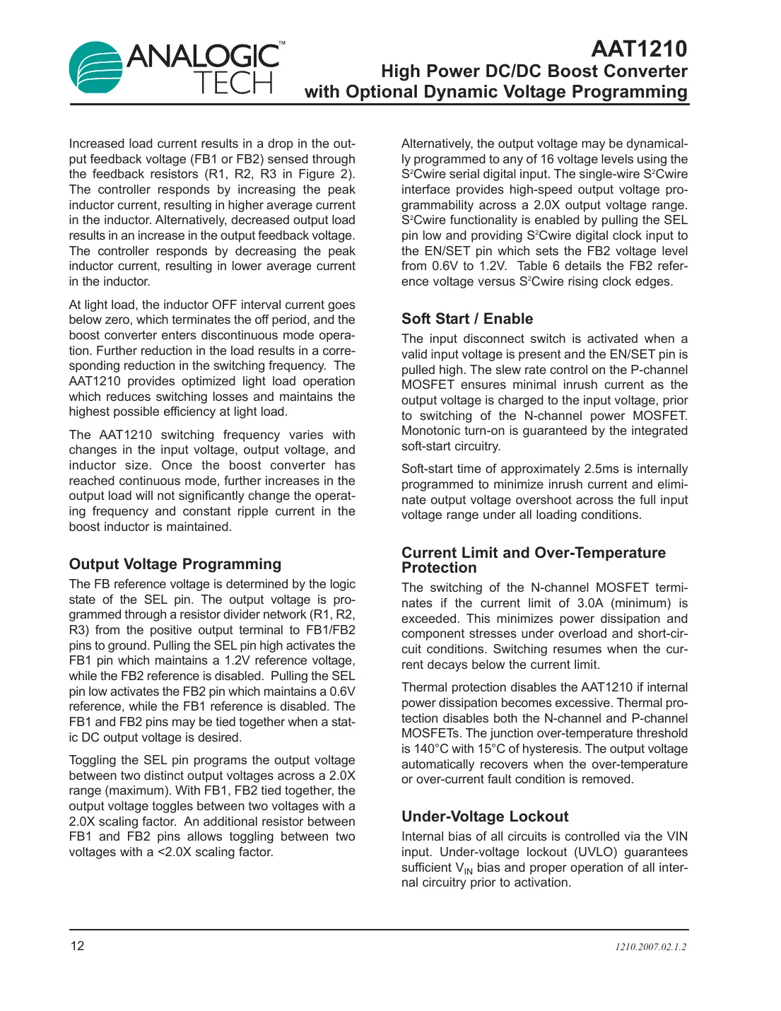 aat1210 Datasheet Page 12