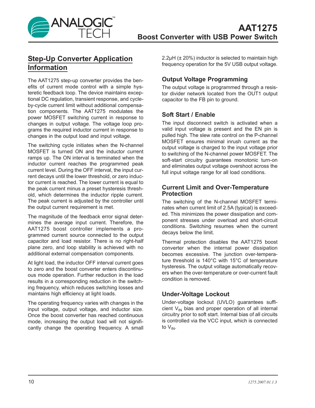 aat1275 Datasheet Page 10