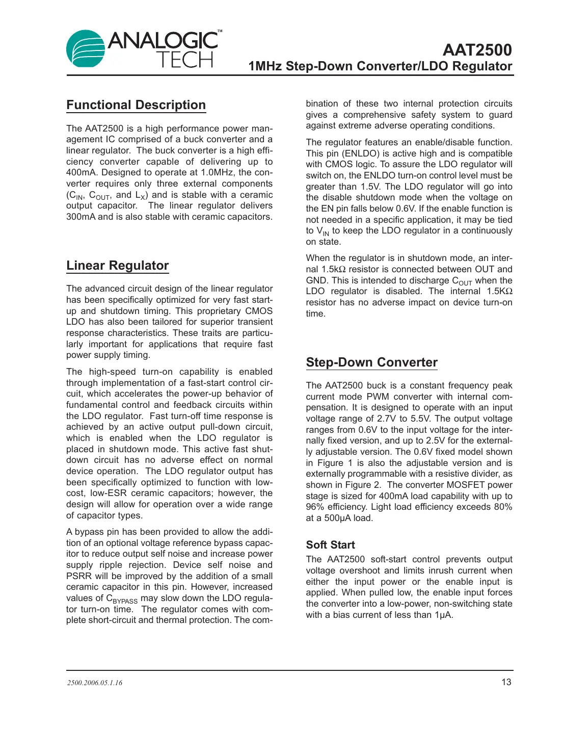 aat2500 Datasheet Page 13