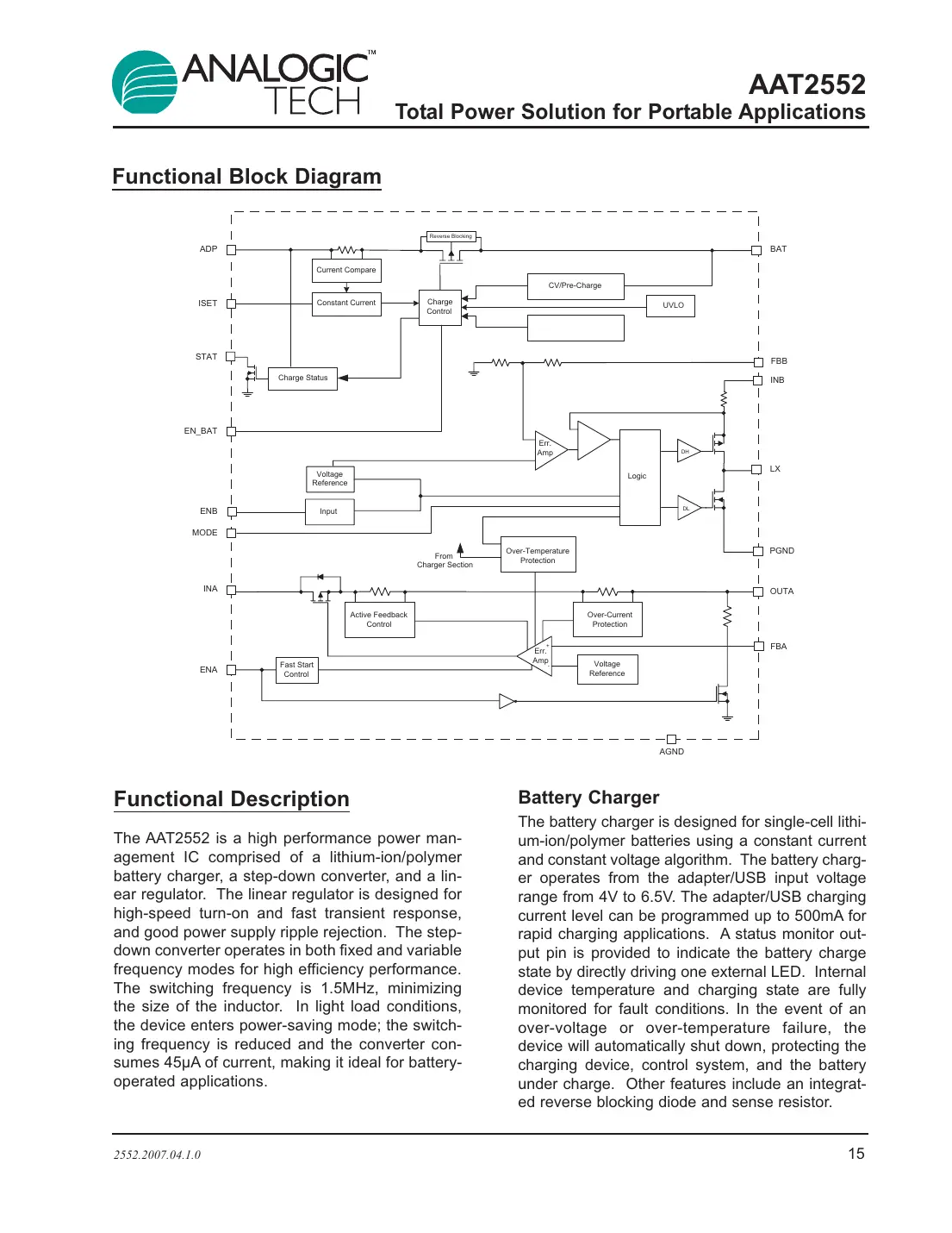 aat2552 Datasheet Page 15
