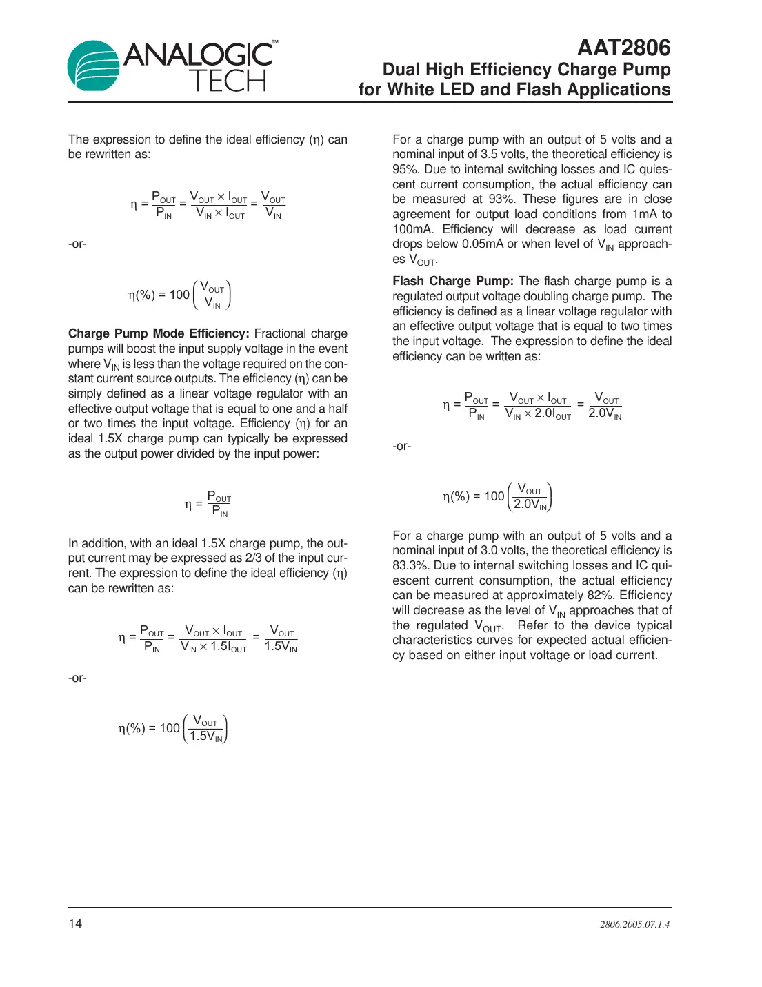 aat2806 Datasheet Page 14