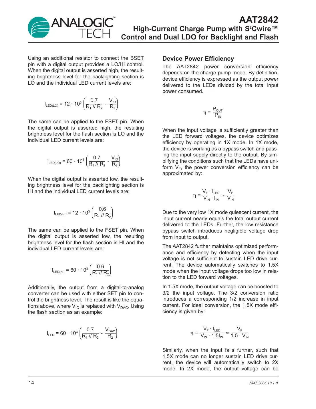 aat2842 Datasheet Page 14