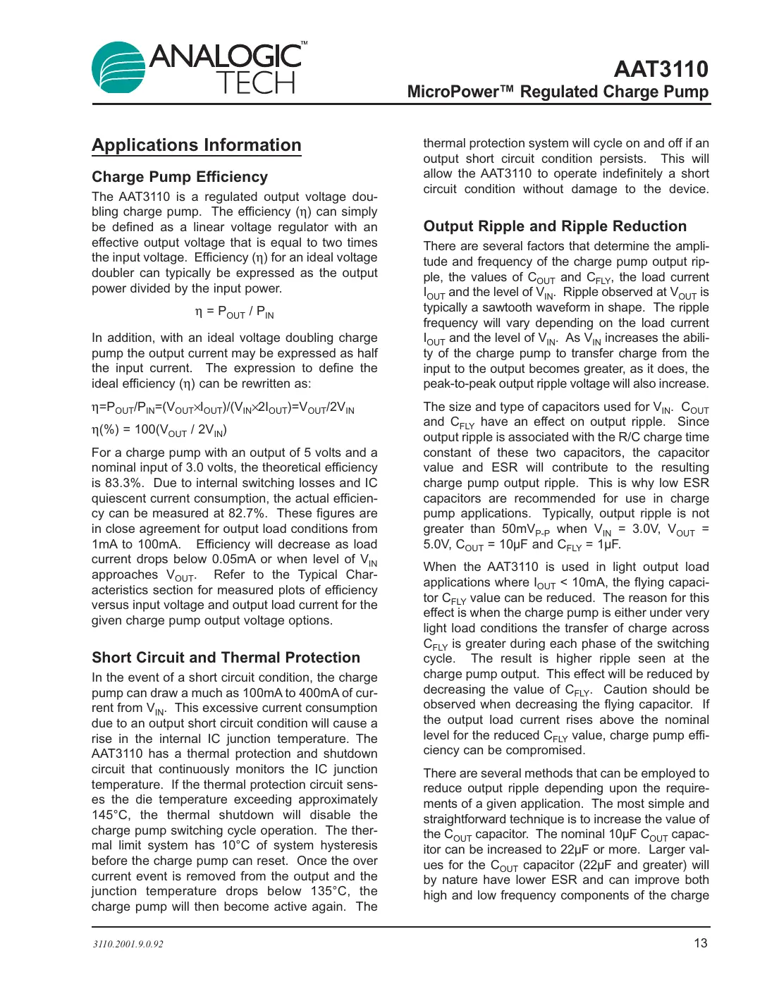 aat3110 Datasheet Page 13
