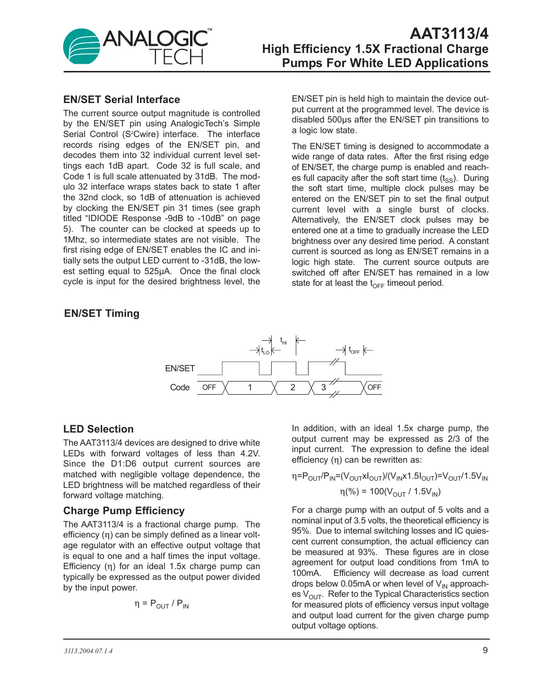 aat3113 Datasheet Page 9