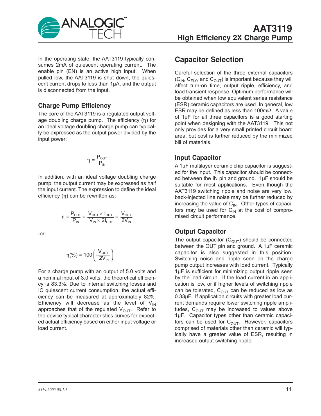aat3119 Datasheet Page 11