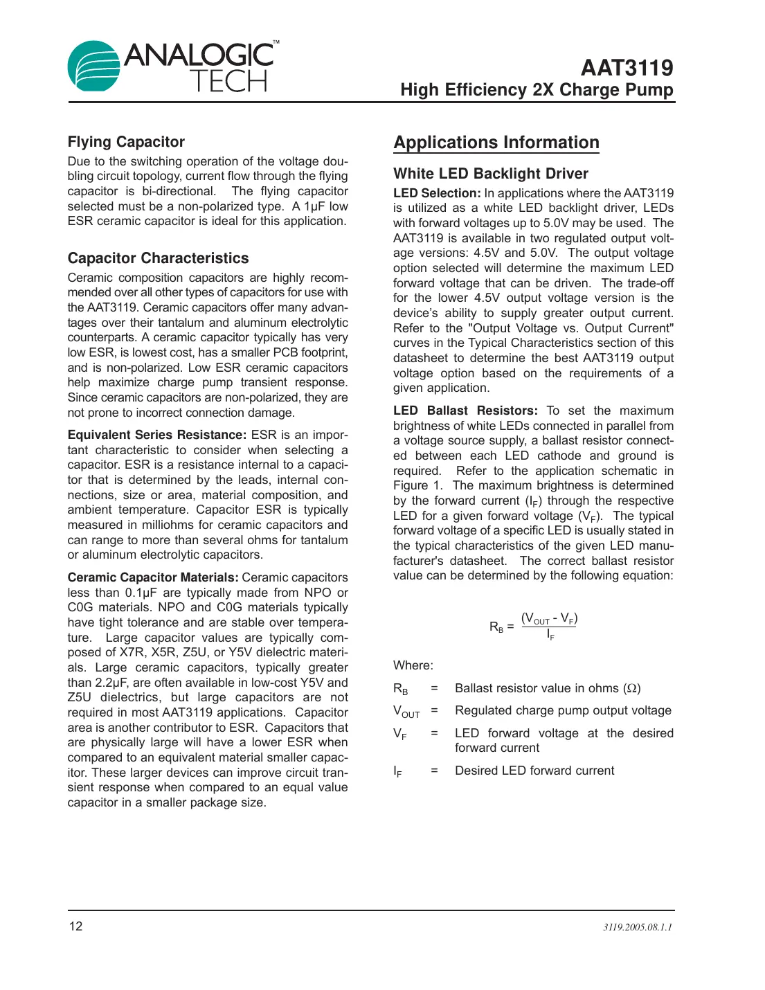 aat3119 Datasheet Page 12
