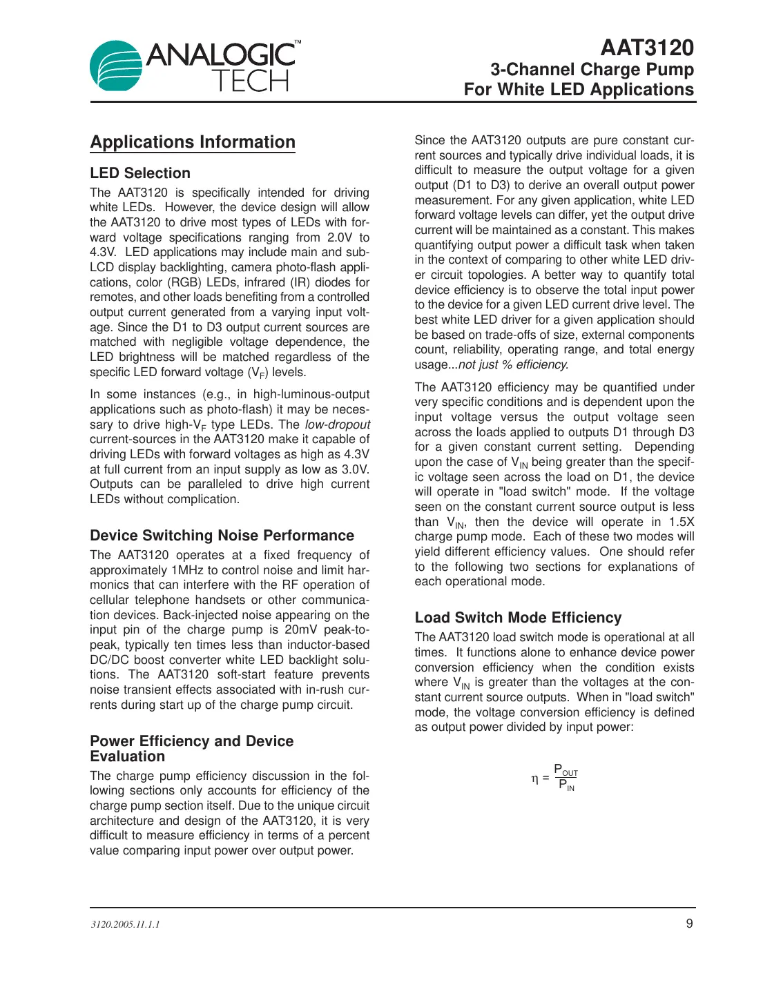 aat3120 Datasheet Page 9