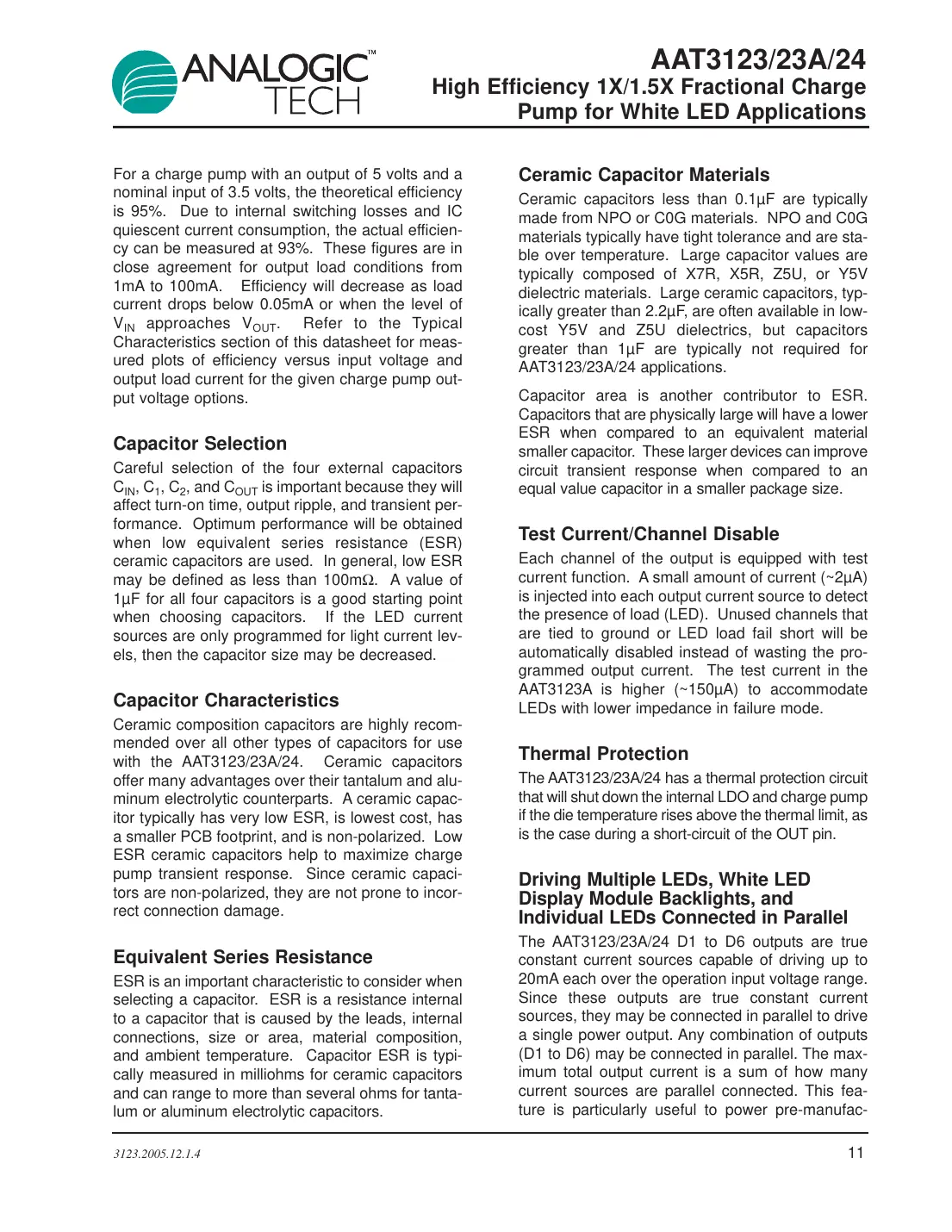 aat3123 Datasheet Page 11