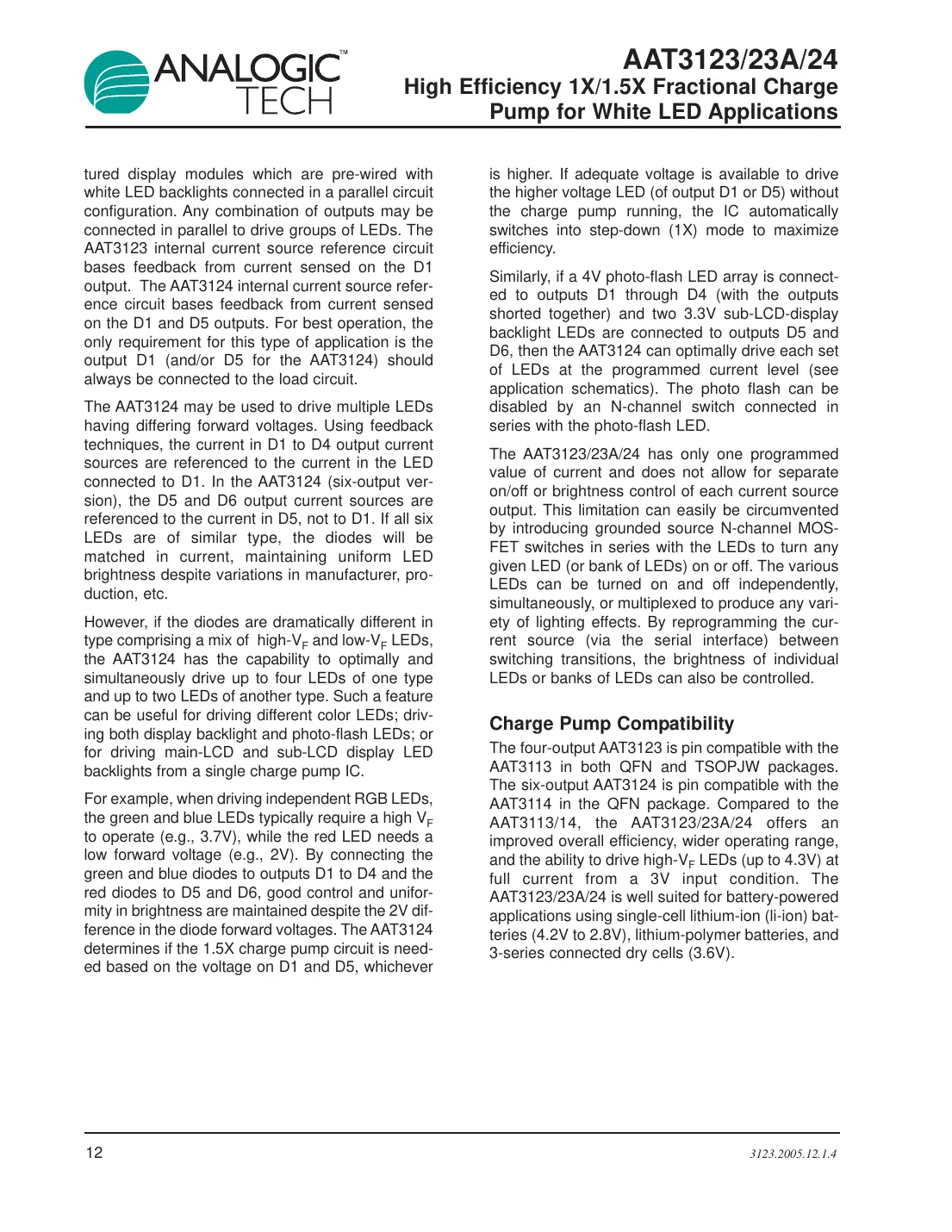 aat3123 Datasheet Page 12