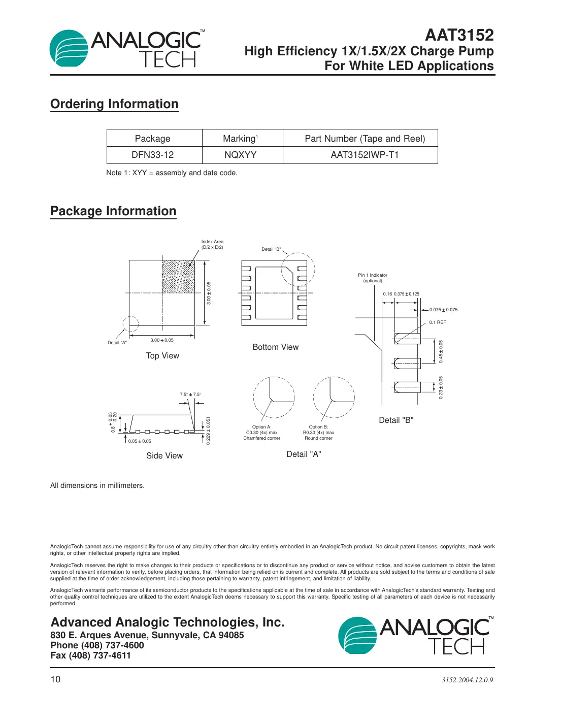 aat3152 Datasheet Page 10