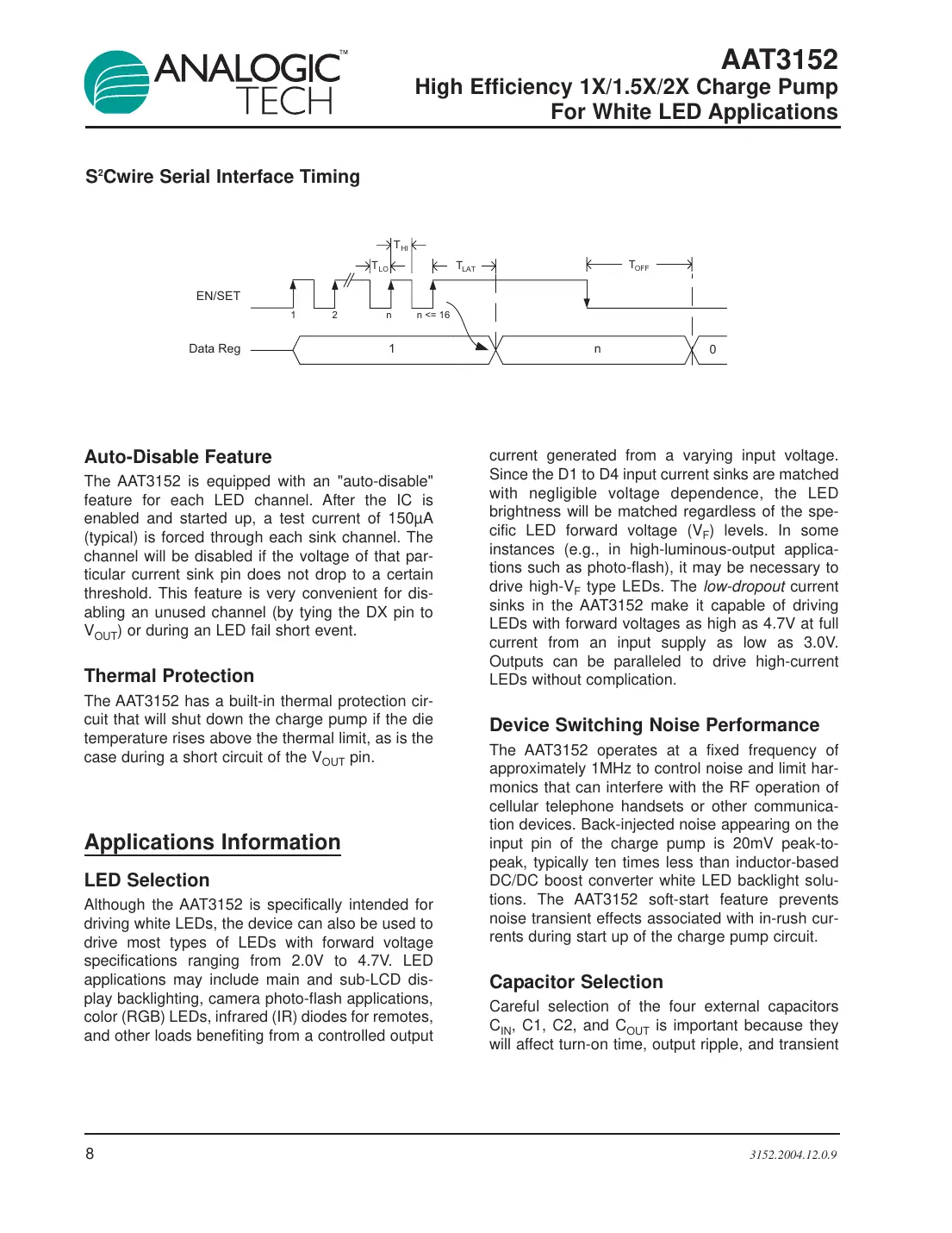 aat3152 Datasheet Page 8