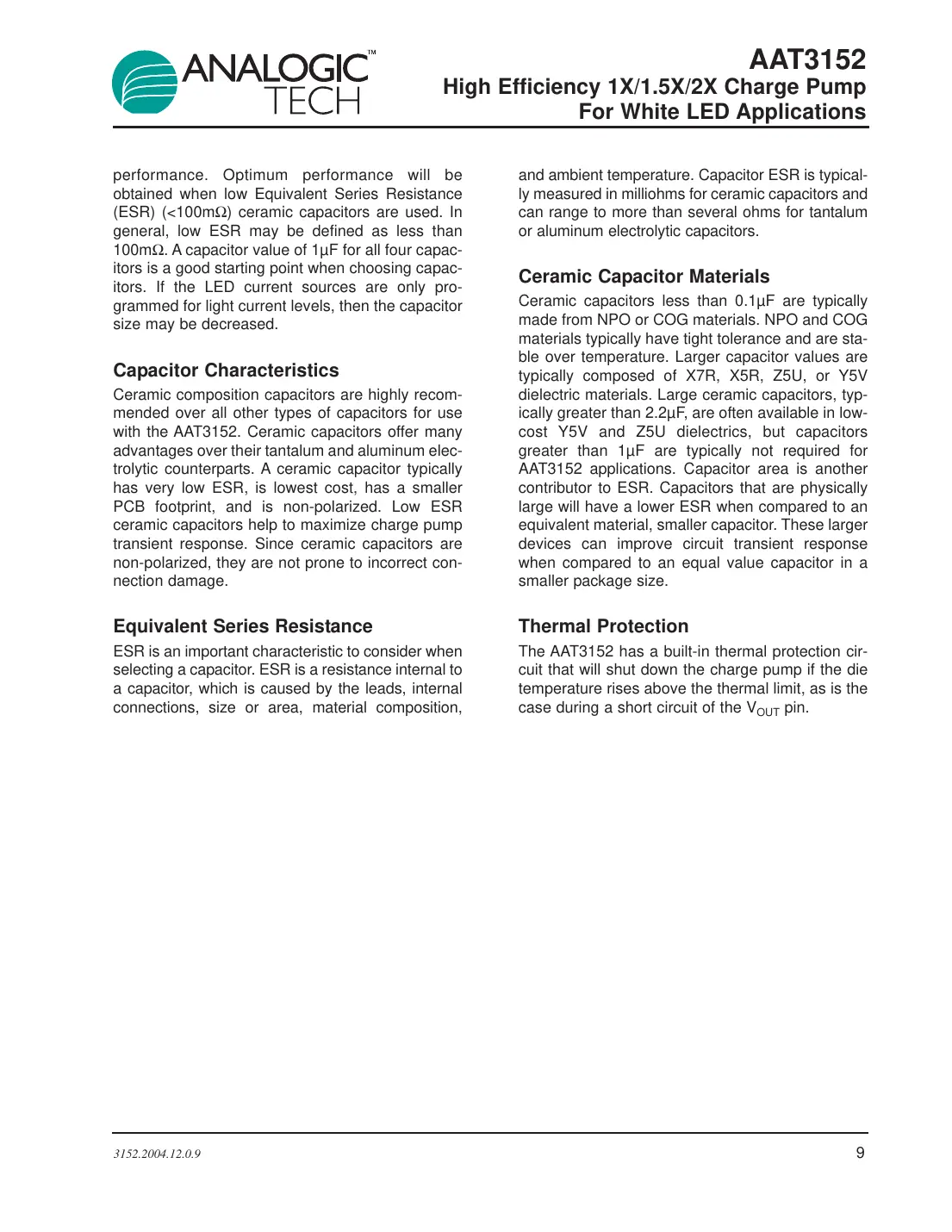 aat3152 Datasheet Page 9