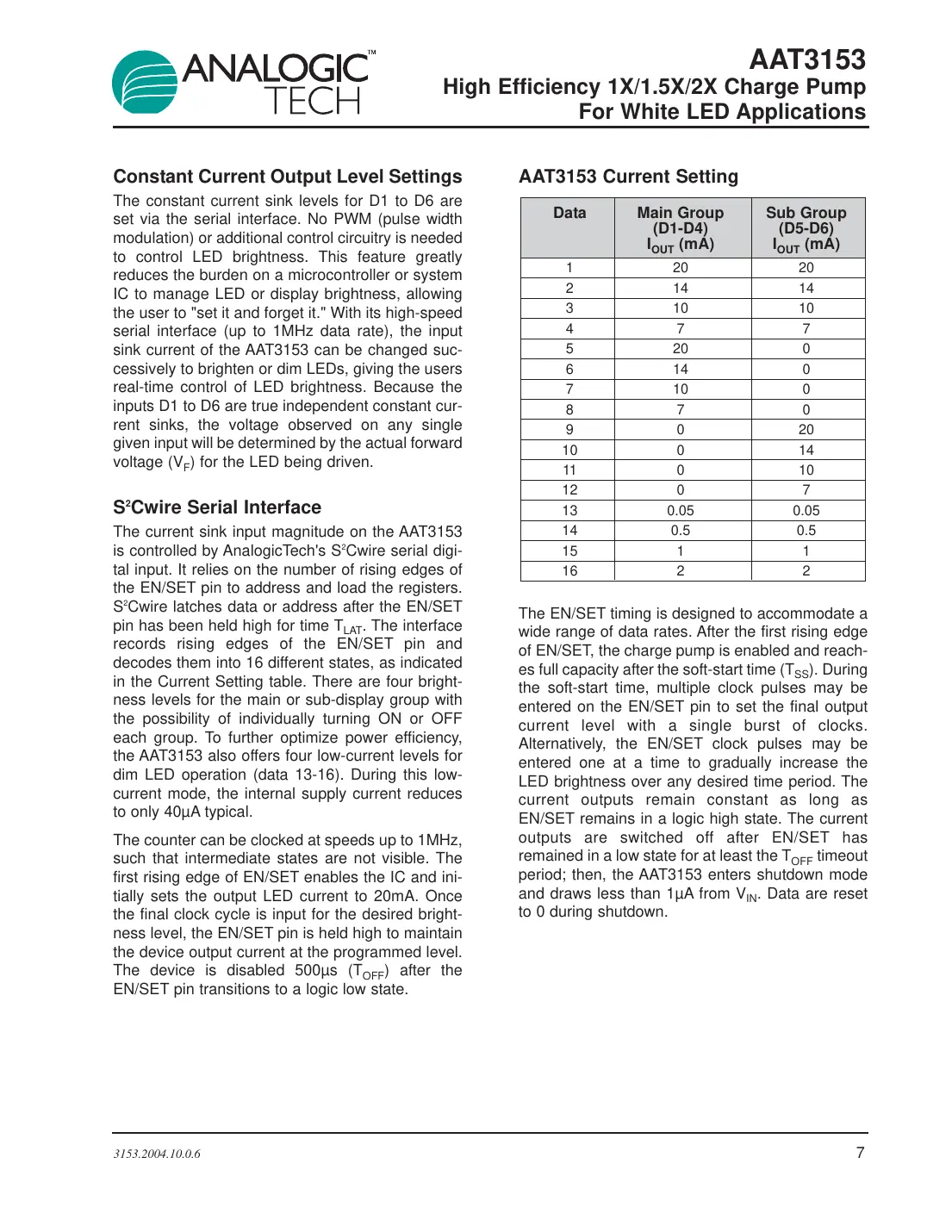 aat3153 Datasheet Page 7