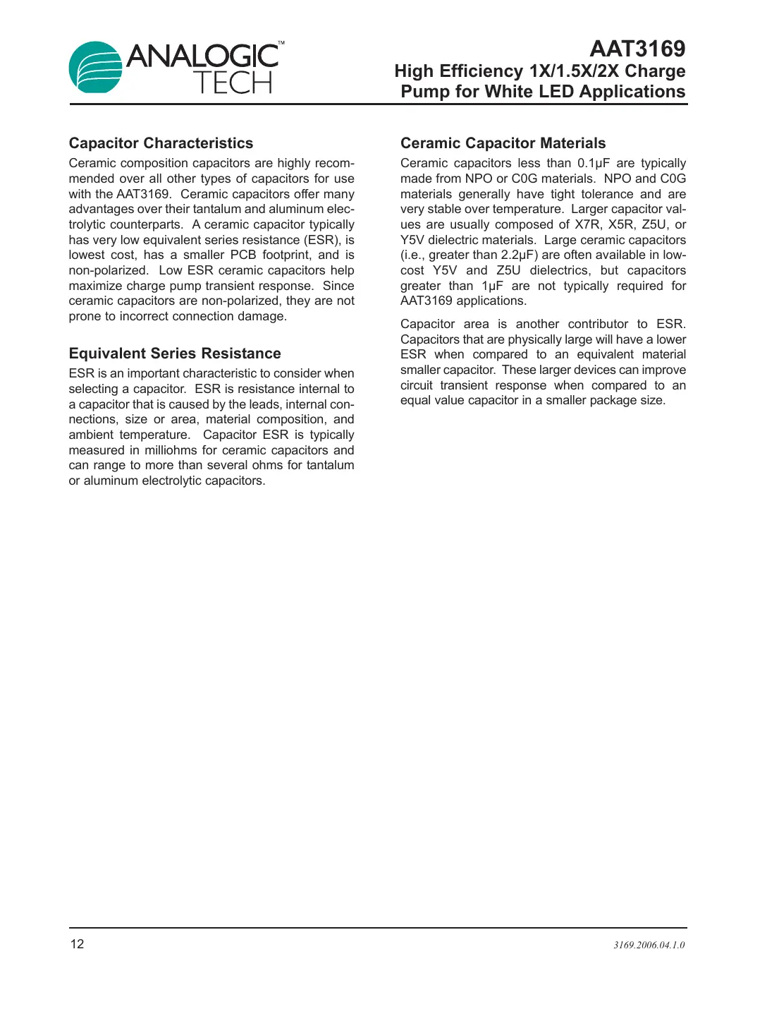 aat3169 Datasheet Page 12