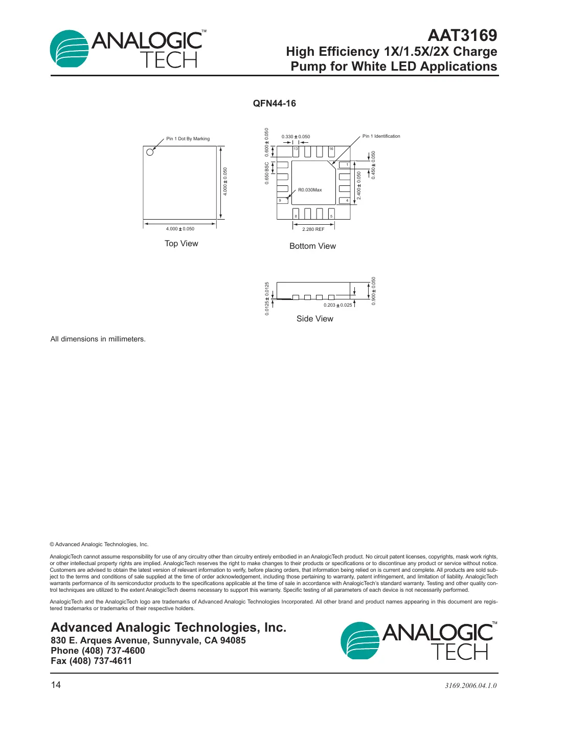 aat3169 Datasheet Page 14