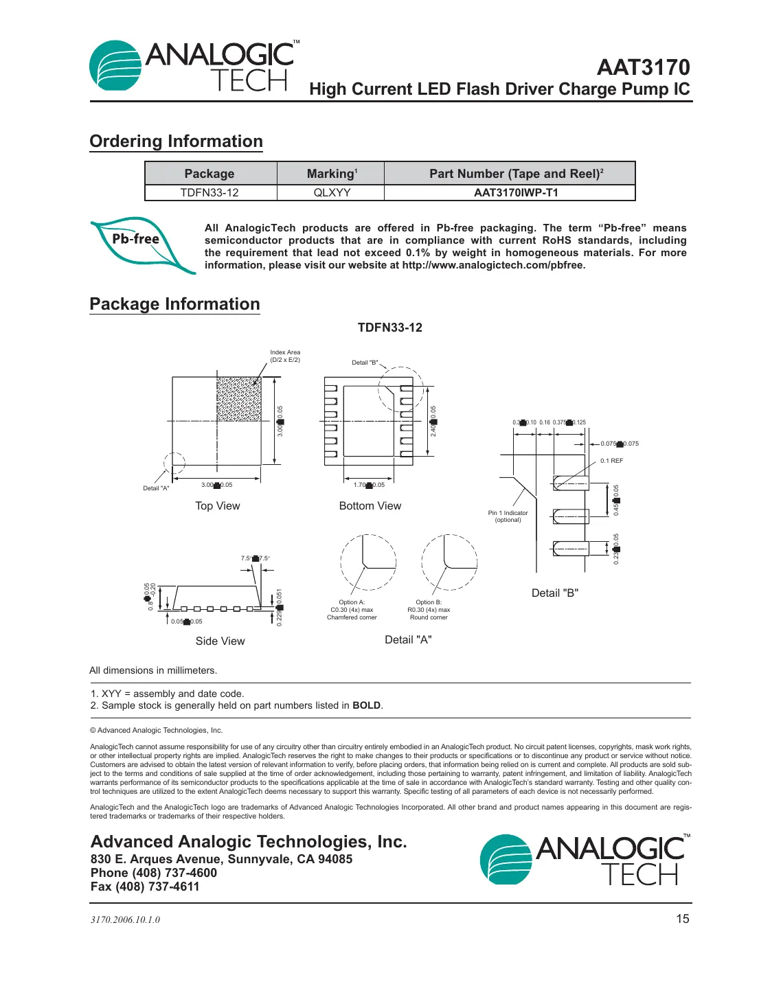 aat3170 Datasheet Page 15