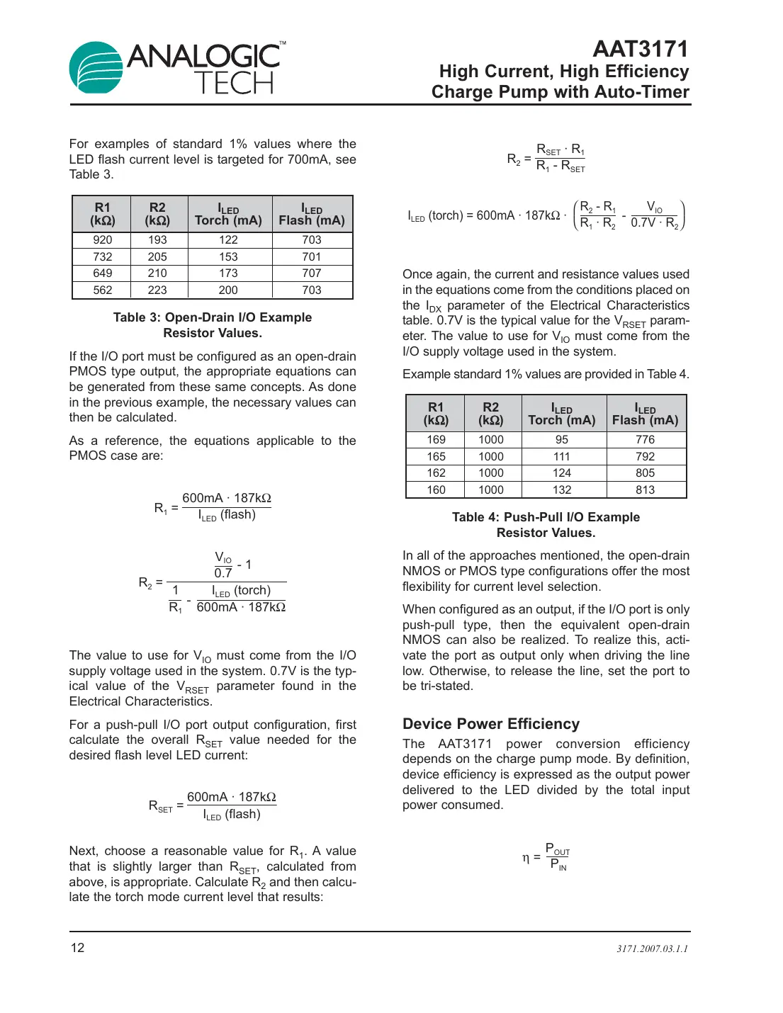 aat3171 Datasheet Page 12