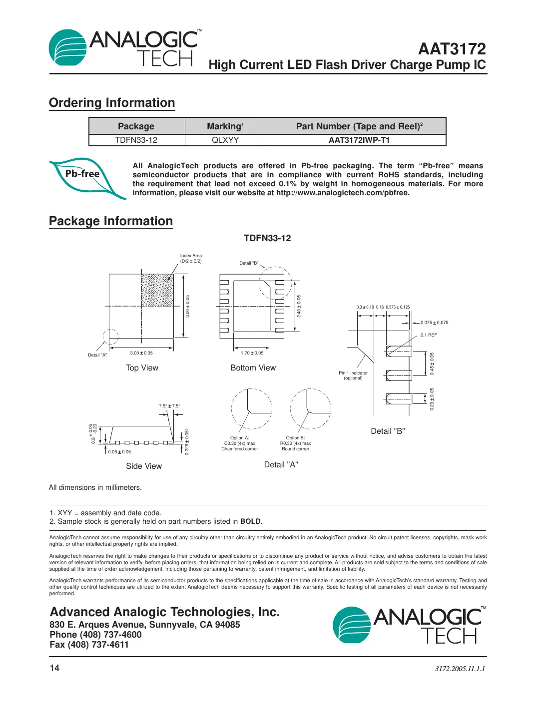 aat3172 Datasheet Page 14