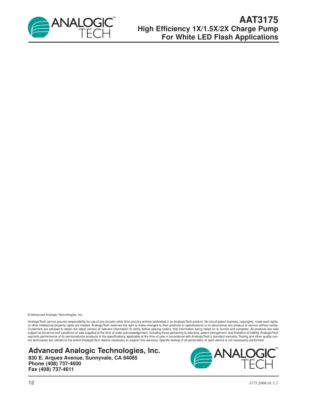 aat3175 Datasheet Page 12