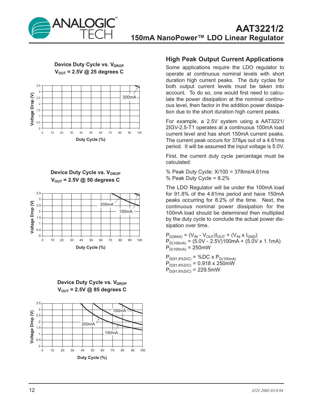 aat3221 Datasheet Page 12
