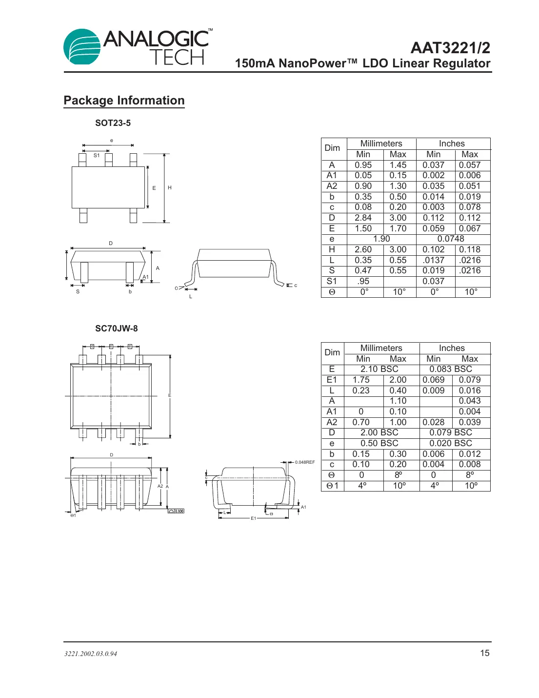 aat3221 Datasheet Page 15