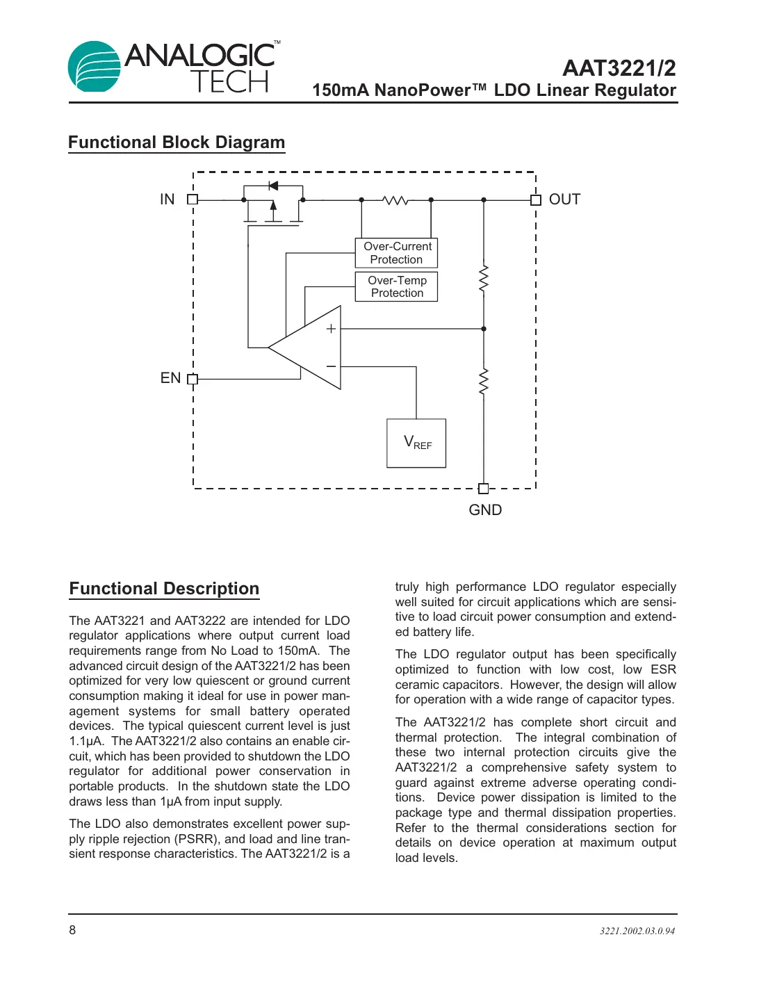aat3221 Datasheet Page 8