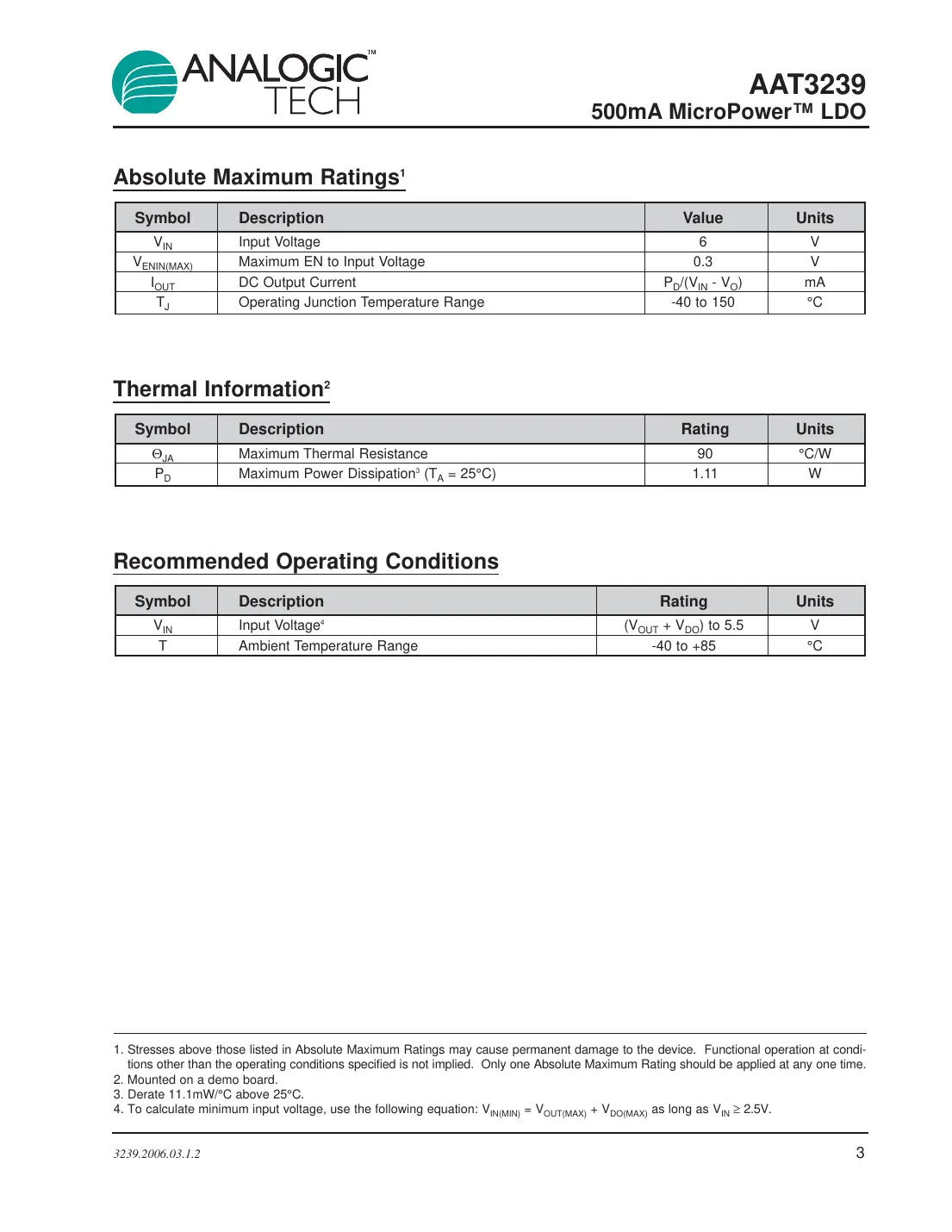 aat3239 Datasheet Page 3