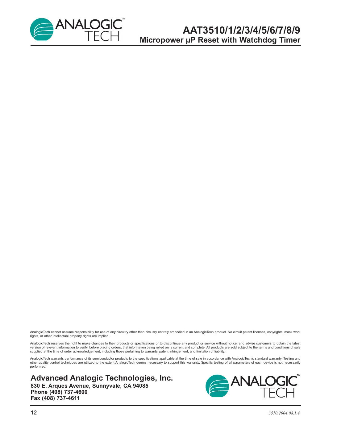 aat3510 Datasheet Page 12