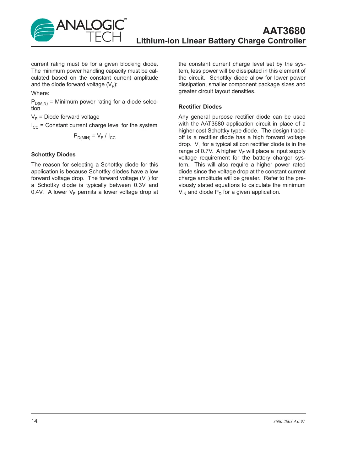 aat3680 Datasheet Page 14