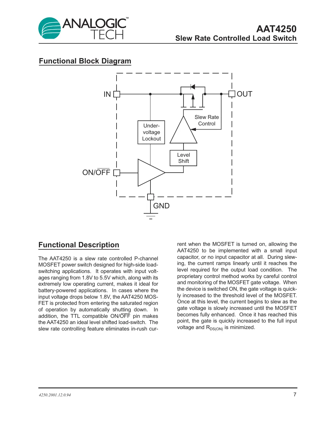 aat4250 Datasheet Page 7