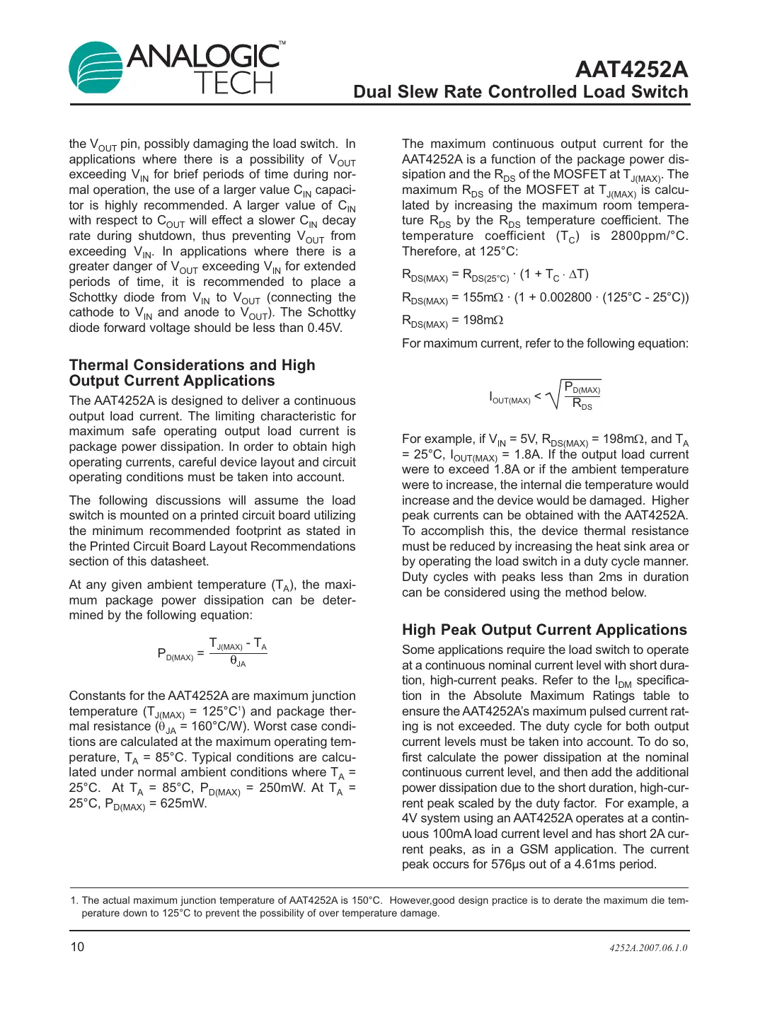 aat4252a Datasheet Page 10