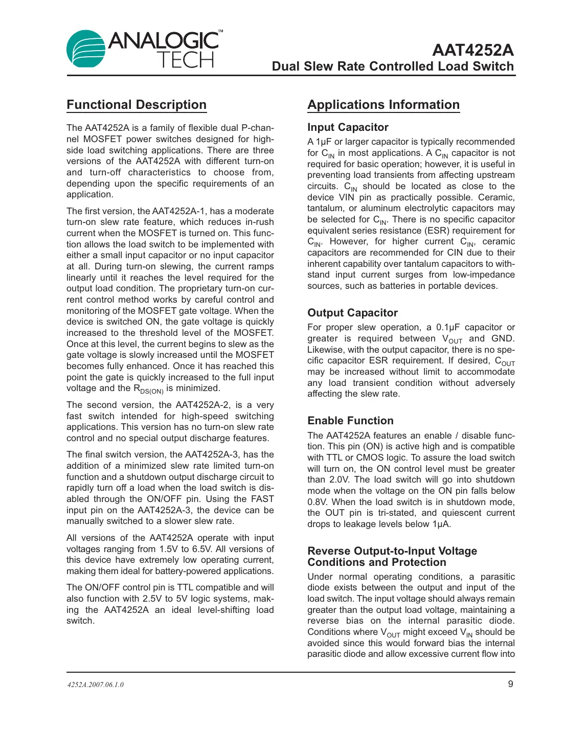 aat4252a Datasheet Page 9