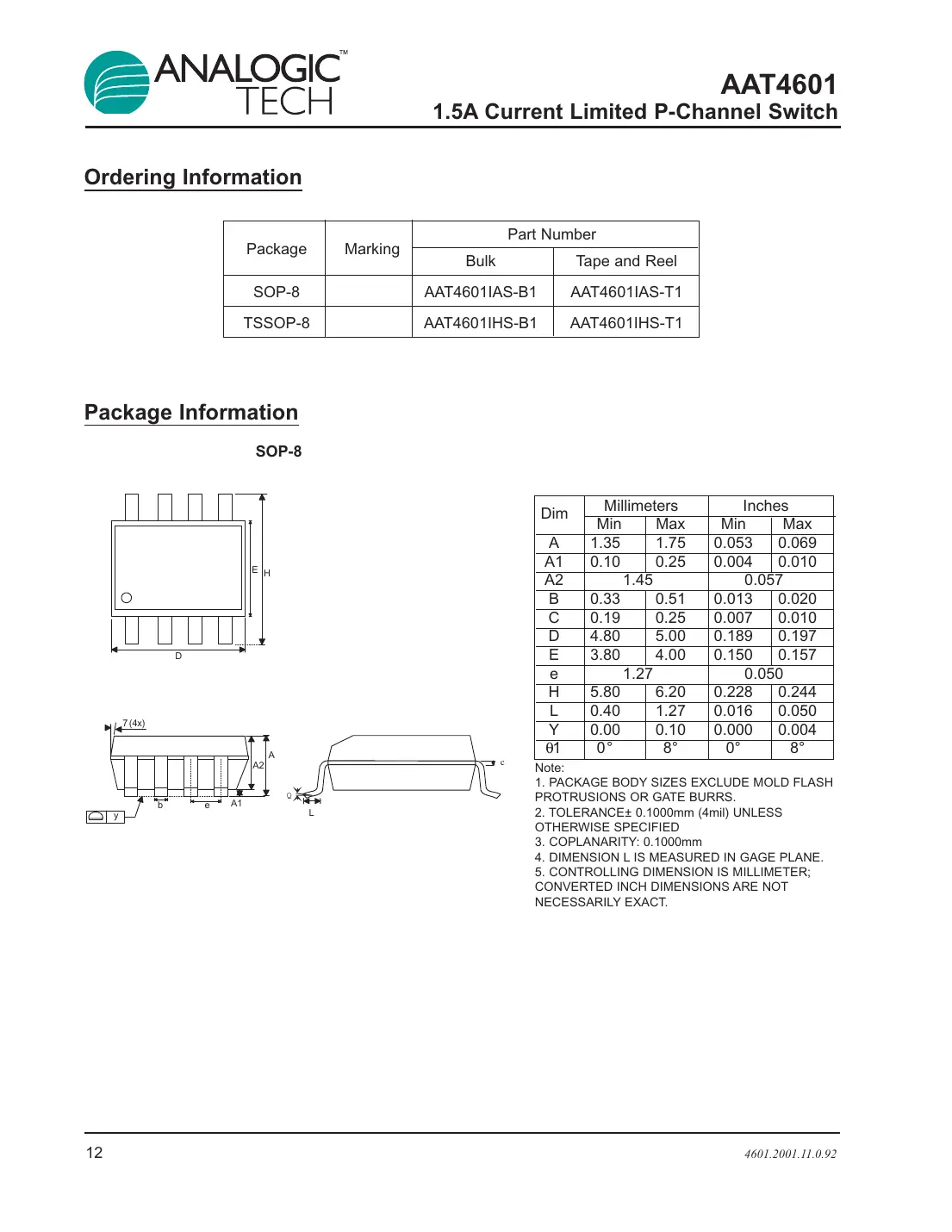 aat4601 Datasheet Page 12