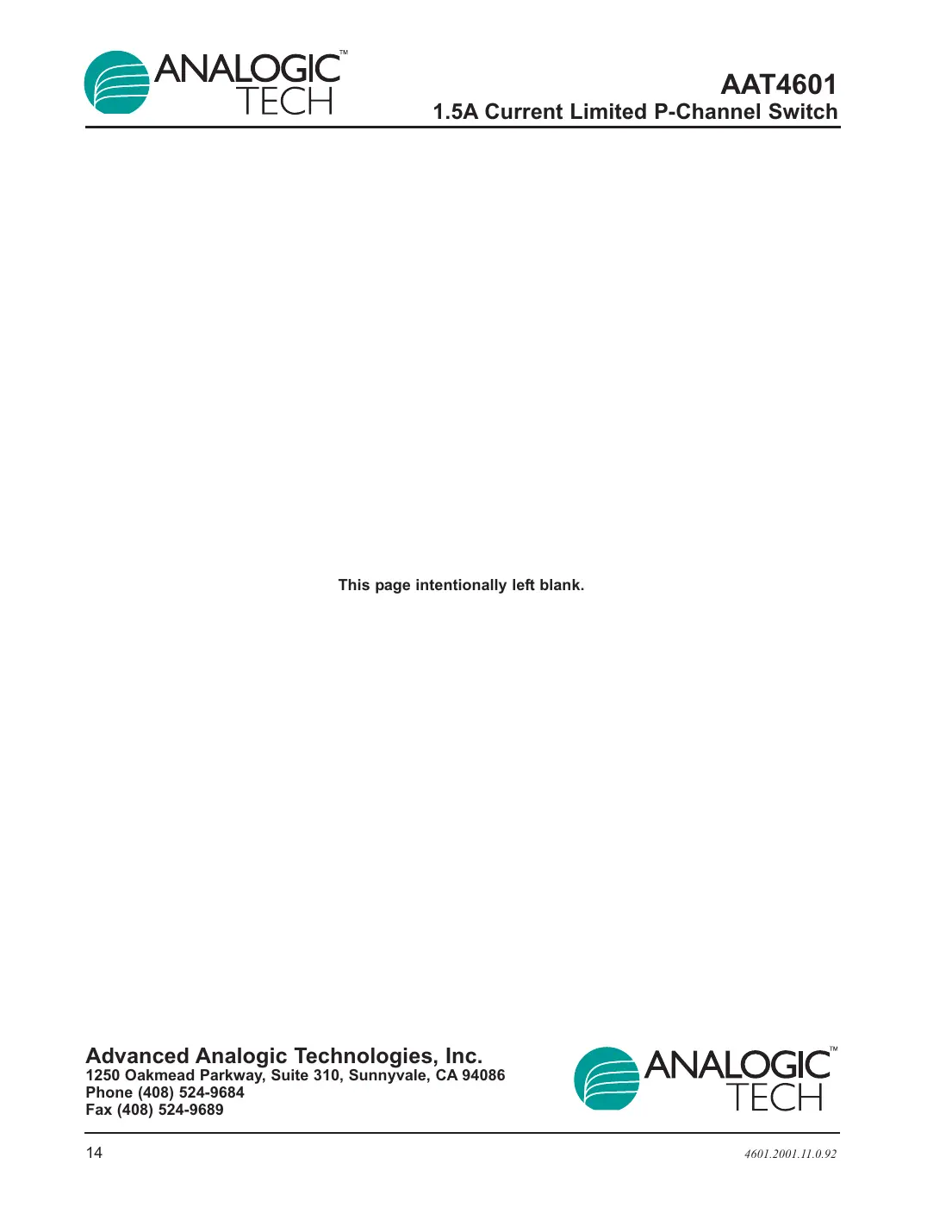 aat4601 Datasheet Page 14