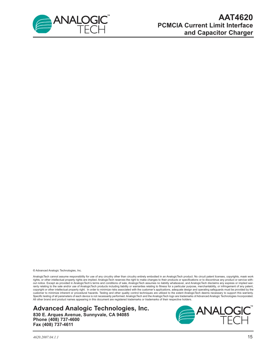 aat4620 Datasheet Page 15