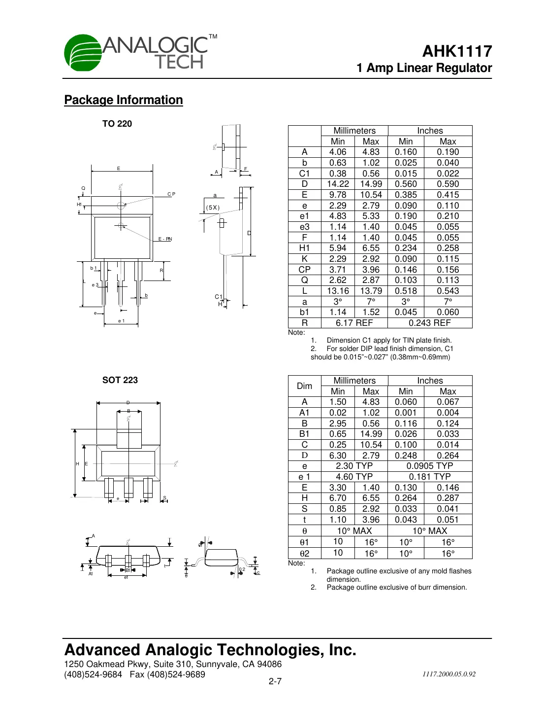 ahk1117 Datasheet Page 7